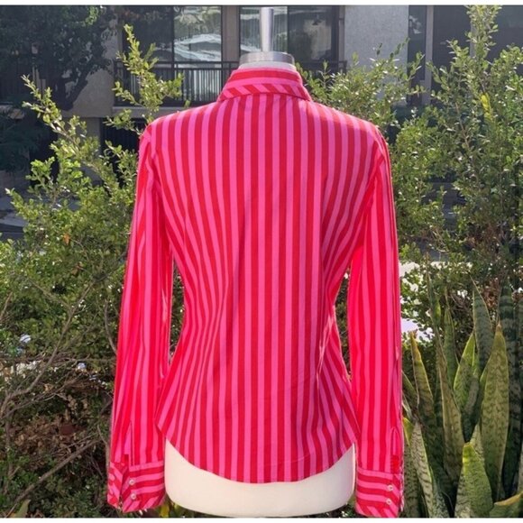 Cacharel Shirt Stripe Red Pink - Picture 4 of 9